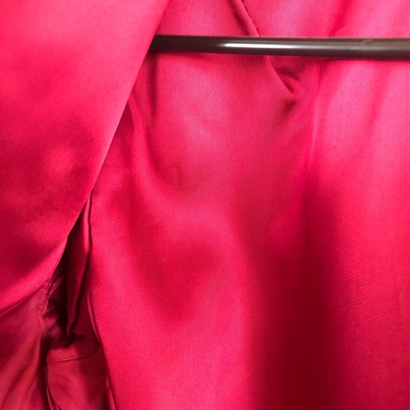 PENDLETON Womens Short Jacket 100% Virgin Wool Size 6 Dark Red Made In U.S.A - Picture 13 of 16